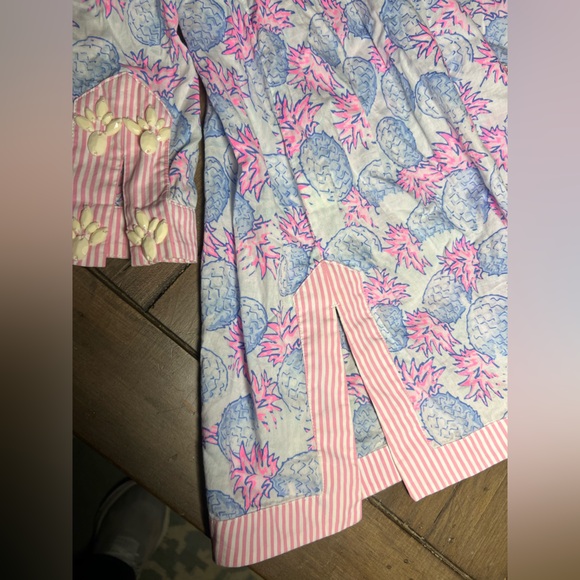 VINEYARD VINES XL Women's Cover Up Embellished Beading with Pineapple Print - Picture 8 of 9